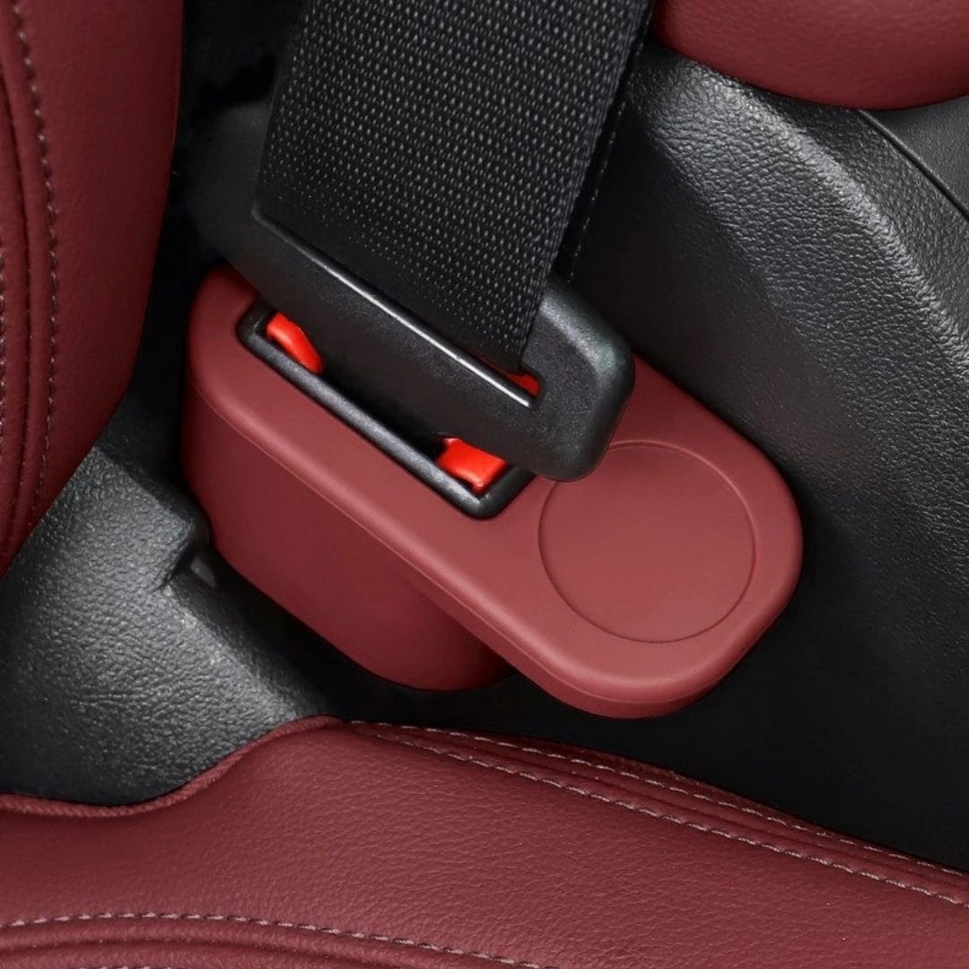 1-Piece Safety Belt Socket Protective Cover Universal Car Seat Belt Plug Base Protective Cover Seat Latch Anti-Collision Anti-Slip Cover Fastener - view 3