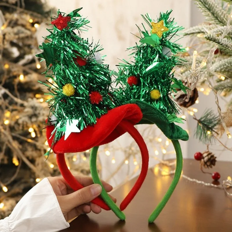 1PC Mode Weihnachten Stirnbänder für Mädchen Frauen Cosplay Cartoon Hut Haarbänder Weihnachten Party Stirnbänder Haar Zubehör
