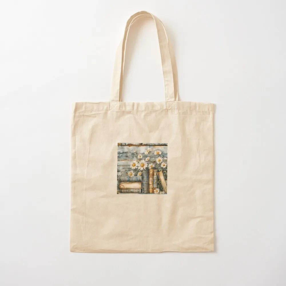 Serenity in Pages and Petals Tote Bag