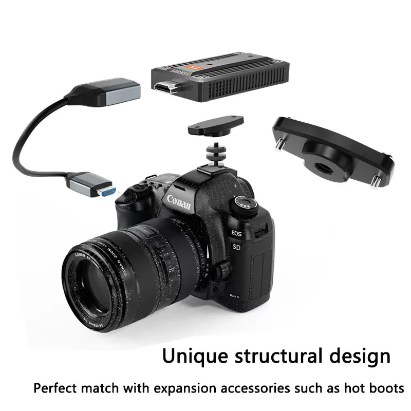 Kit extensor inalámbrico compatible con HDMI, transmisor y receptor de vídeo para cámara DSLR, proyector PS4 a proyector PC