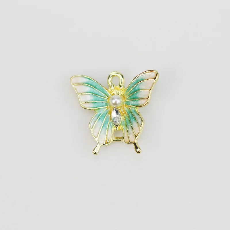 1Pcs Alloy Oil Drip Dragonfly Butterfly Pendant Insect Series Charm Versatile Handmade Material Accessories DIY Jewelry Parts