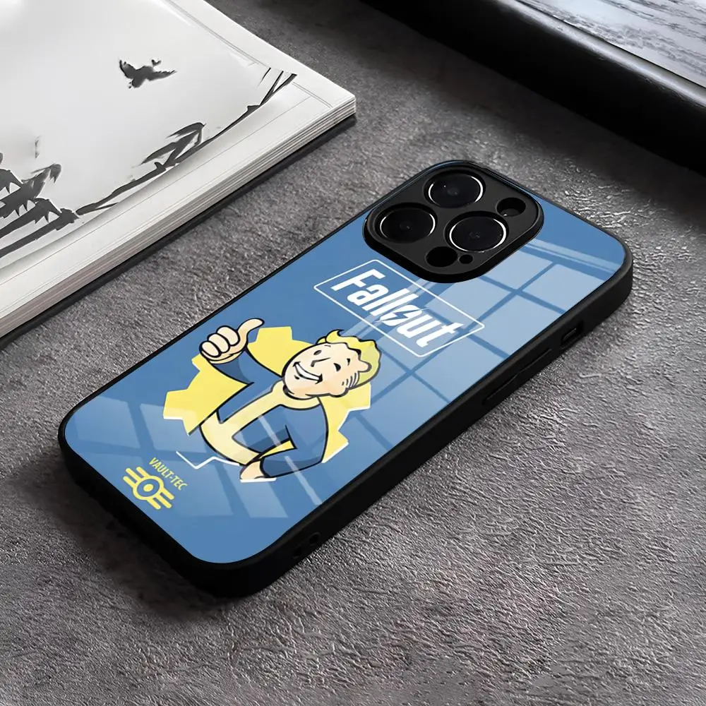 Game Fallout Phone Case For IPhone 15 Pro Max 13 12 16 Pro 11 14 Plus X XR XS 8 7 Plus SE Glass Cover