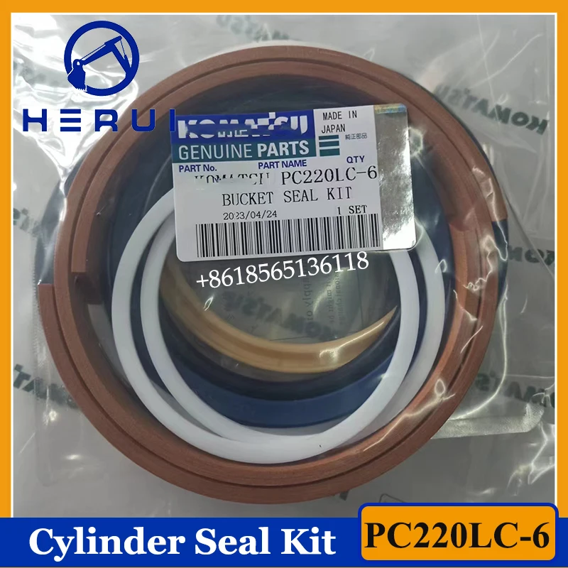 

For Komatsu Hydraulic Oil Seal Repair Kit PC220-6 Bucket Cylinder Seal Kit PC220LC-6 Arm Boom Cylinder Seal Kit Excavator