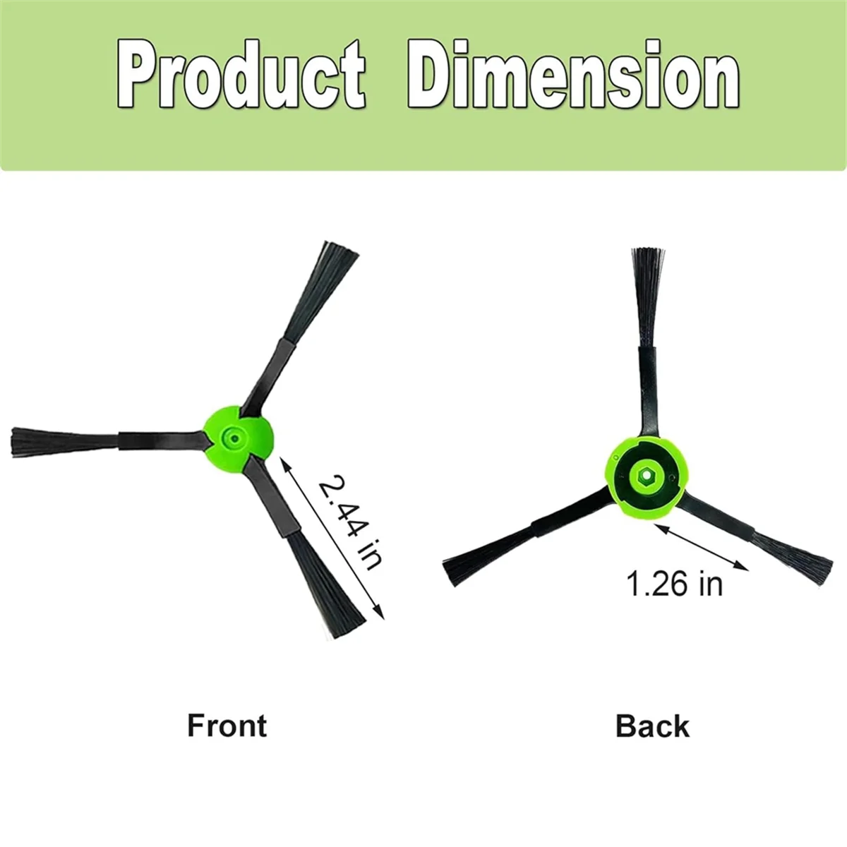 Brosses latérales pour IRobot Roomba, séries E, I, & J, E5, E6, I1, I1 +, I3, I3 +, I4, I4 +, I6, I6 +, I7 i7 +, I8, I8 +, J7, J7 +
