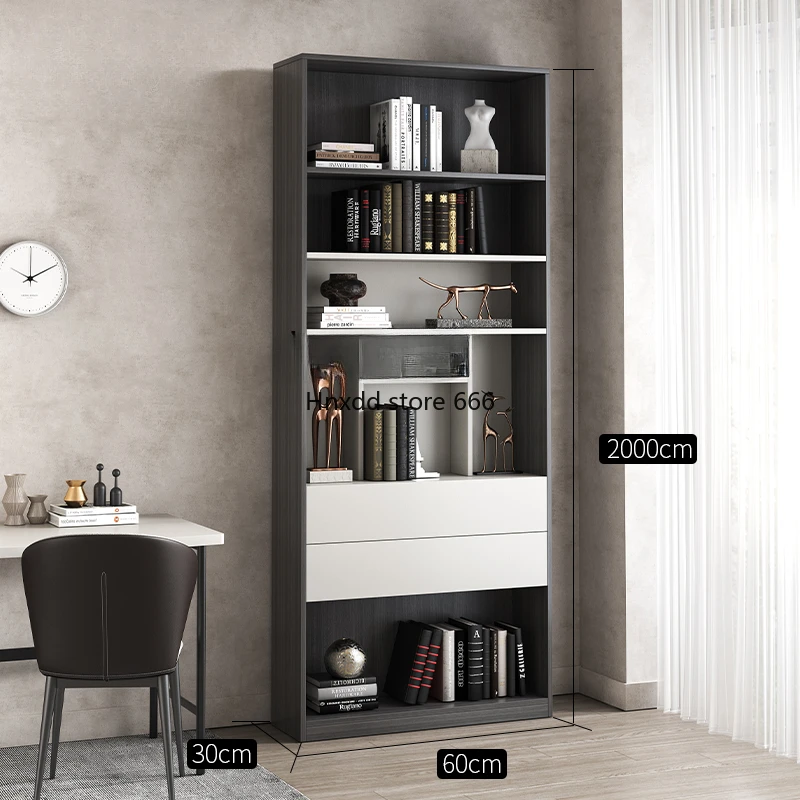 Minimalist Floor Combined Bookcase Entire Wall Bookshelf Simple Modern Living Room Storage Cabinet