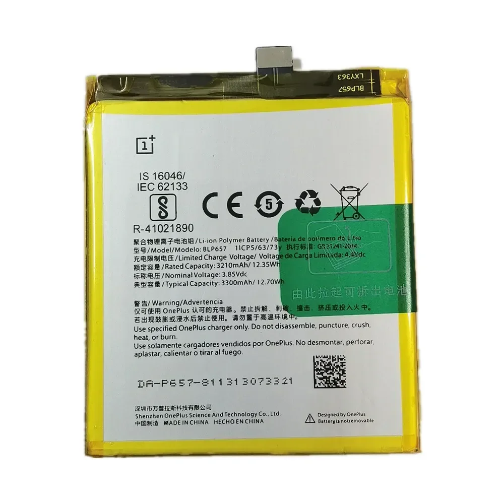 2024 Years BLP657 1+ Original Battery For OnePlus 6 One Plus 6 A6001 3300mAh Phone Replacement Battery Bateria Fast Shipping