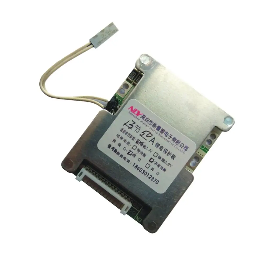 Li-ion Lithium Battery Protection Board, 13S 48V Battery Pack, BMS Proteção, PCB Charge Board para carro elétrico