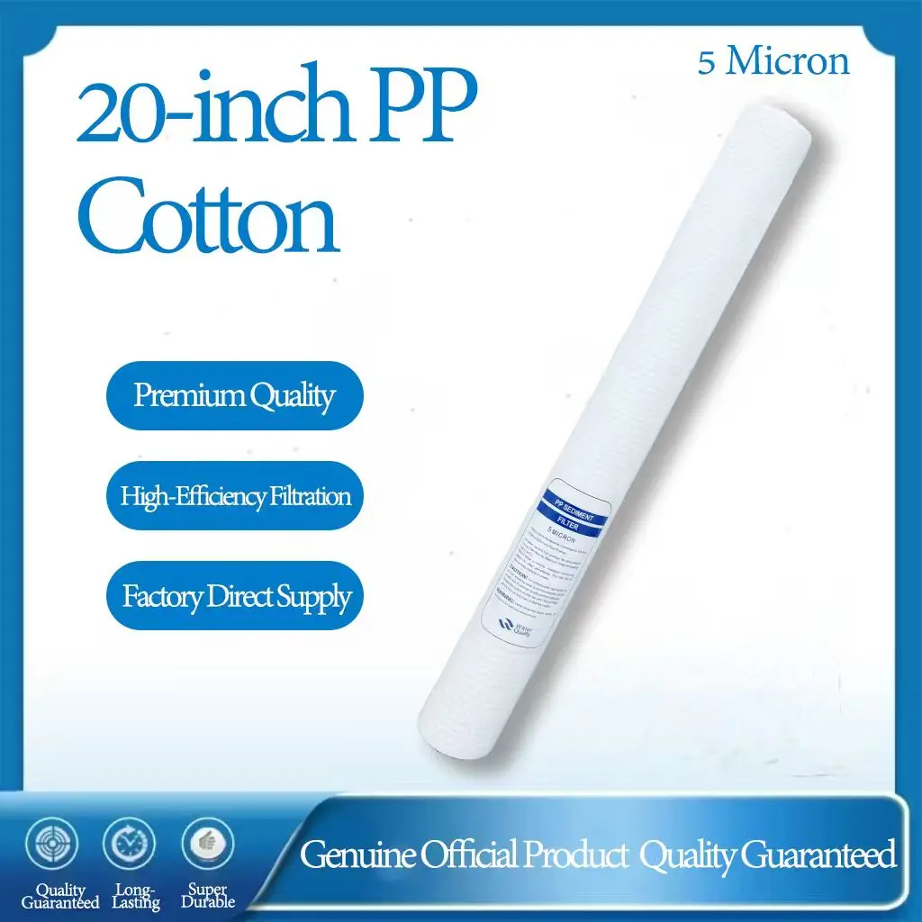 

Универсальный предварительный фильтр для очистки воды 20'' с картриджем из полипропиленового хлопка для удаления осадка