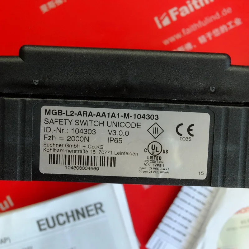 EUCHNER 104303 New Safety Switch MGB-L2-ARA-AA1A1-M-104303