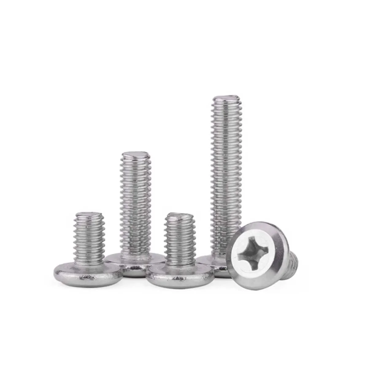 304 Stainless Steel Large Flat Head Cross Screw/Flat Head Thin Head Chamfered Crib Furniture Bolt M3M4M5M6M8