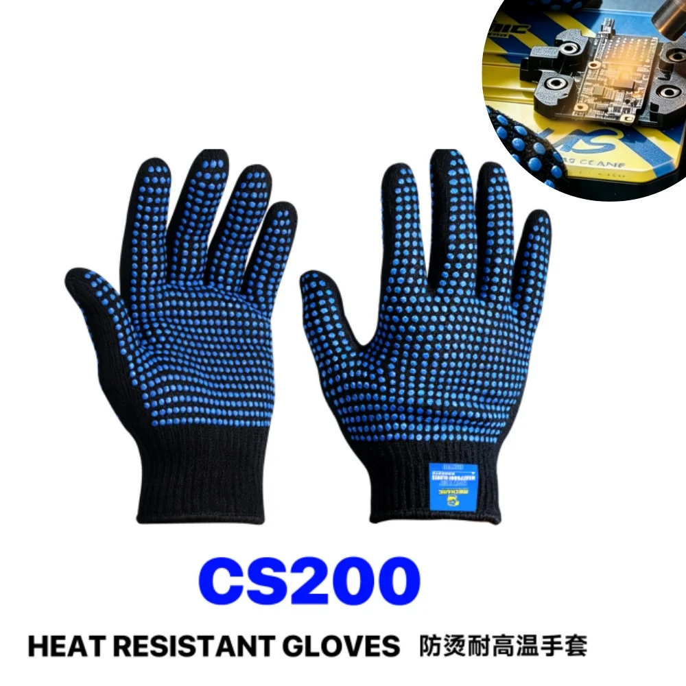 Mechanic CS200 High-temperature Resistant Industrial Gloves Non-slip Flexible for Phone Electronic PCB Mainboard Welding Repair
