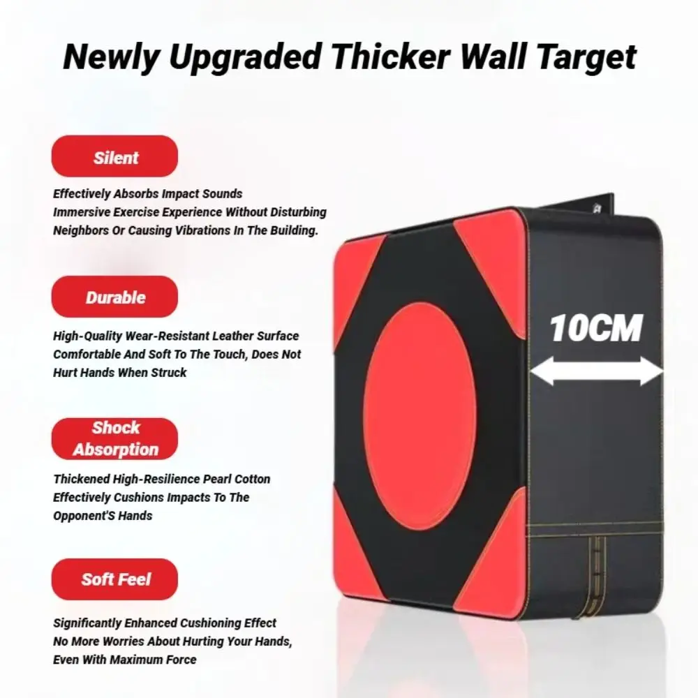 

NEW Adjustable Wall Boxing Pad Drill Free Leather Boxing Target Shockproof Taekwondo Training Pad Training Equipment