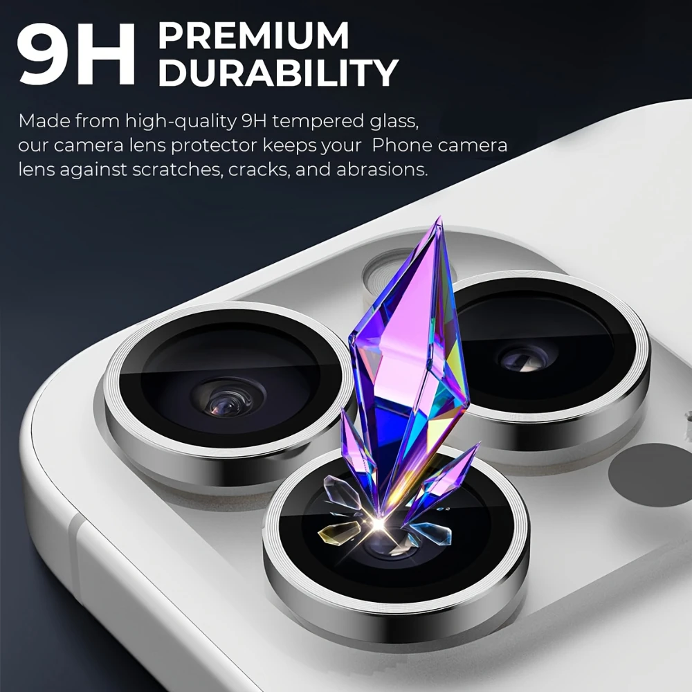 NNBILI 10pcs Ultra HD Full Cover Camera Lens Protector,for iPhone 18 17 16 15 14 13 12 11 Pro Max, Anti-scratch Lens Protectors view 4