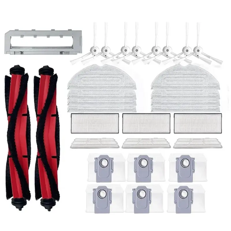 A76G-For Combo Robot Vacuum - Accessoires de remplacement pour aspirateur robot : brosse, sac à poussière, filtre, rouleau, serpillière