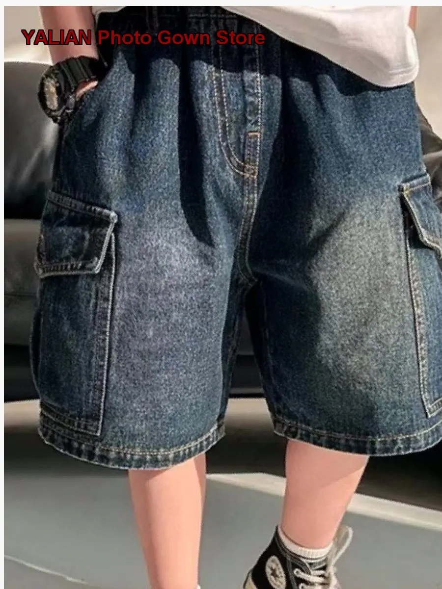 Boys Shorts Kids Summer Stylish Thin and Casual Five-Point Style
