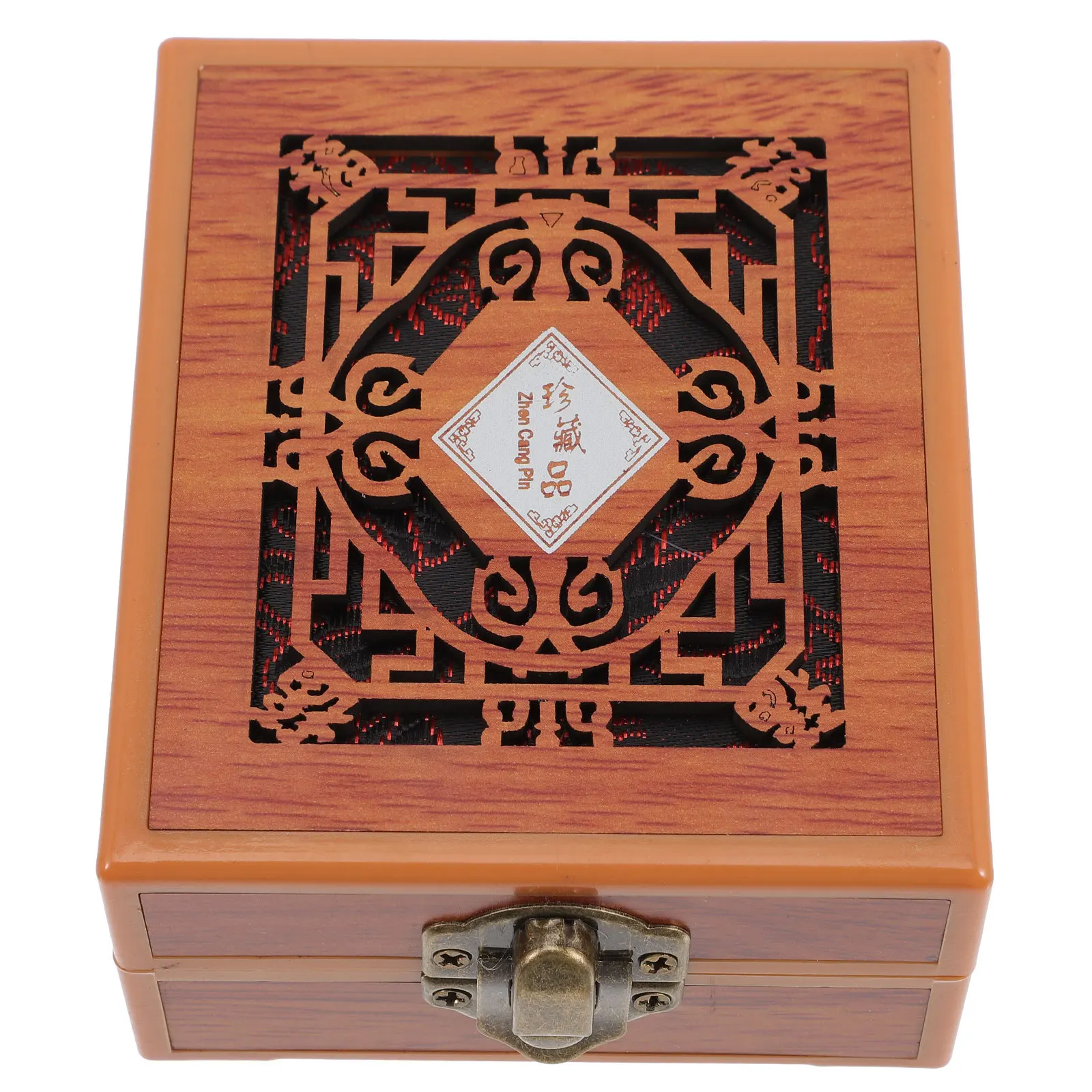 

Retro Wooden Jewelry Box with Lock Style Organizer for Rings Necklaces Earrings Storage Wood Jewelry Holder