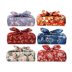 70cm Japanese Style Handkerchief Furoshiki Cotton Picnic Bento Wrapping Cloth Candy Gift Packaging Kerchief Square Dust Cover
