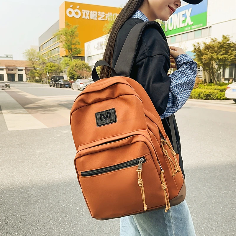 

Fashion Trendy Large Capacity Women's Nylon Cloth Student Schoolbags Simple Casual Outdoor Travel Storage Backpack