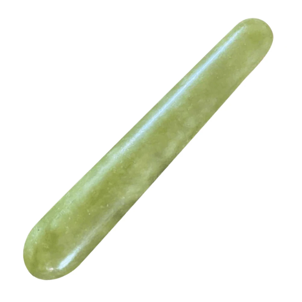 

Natural Jade Stone Massage Stick Acupoint Pen for Dredging Meridians Blood Circulation Relaxation Therapy Tool Green Energy Pen