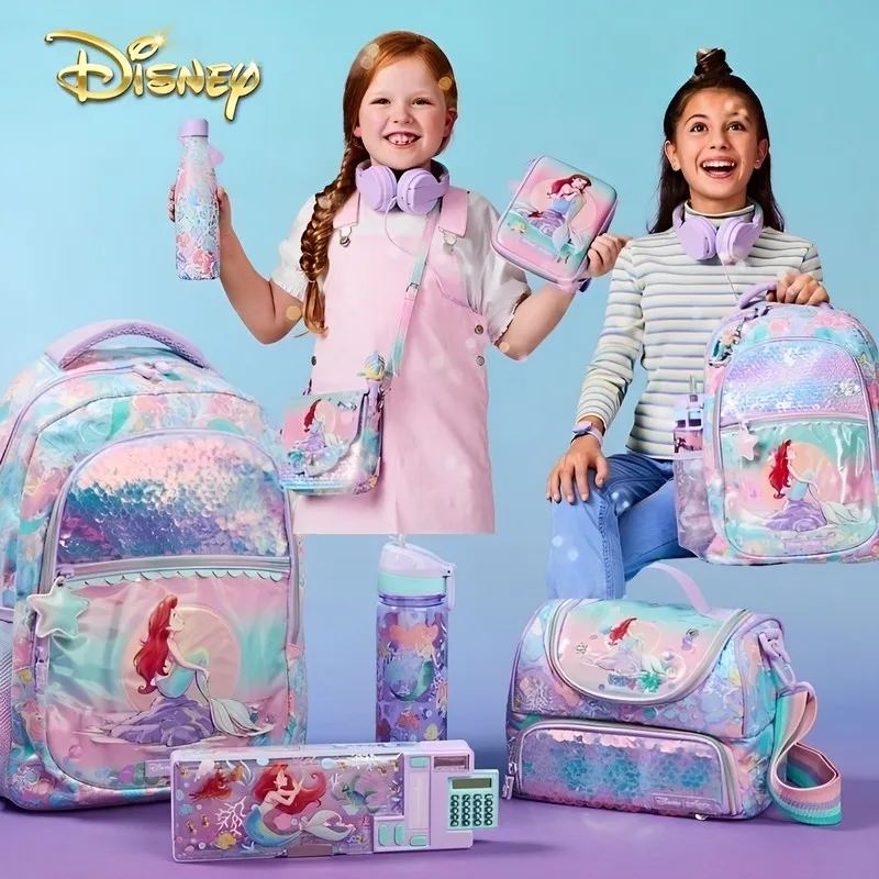 New Genuine Disney Australia Smiggle Mermaid School Bag Stationery Student Pen Case Lunch Bag Backpack Toys Christmas Gifts