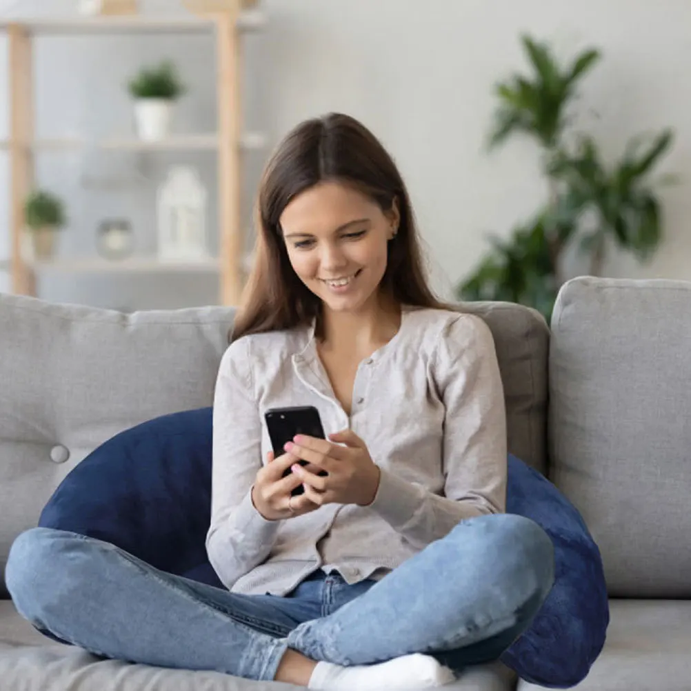 

Portable Inflatable U Shape Pillow Cushion Lightweight for Hair Salon Office Car Sofa Bed Sleeping Rest Support