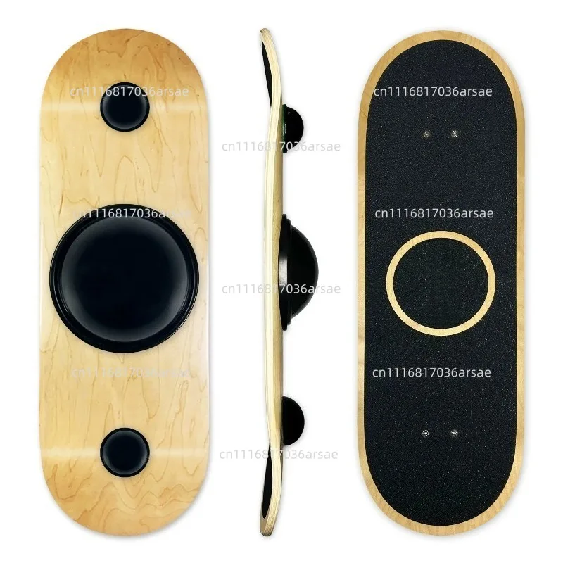 Wooden Balance Board For Core Training, Surfing & Snowboarding Practice