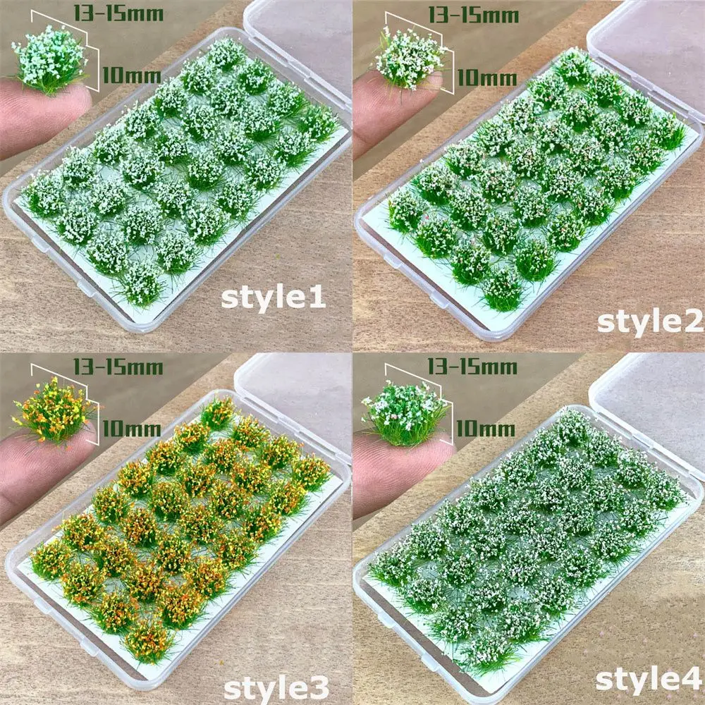 Decor Miniature Terrain Production Wild Flower Flower Cluster Model Scene Artificial Flower Cluster Simulation Flower