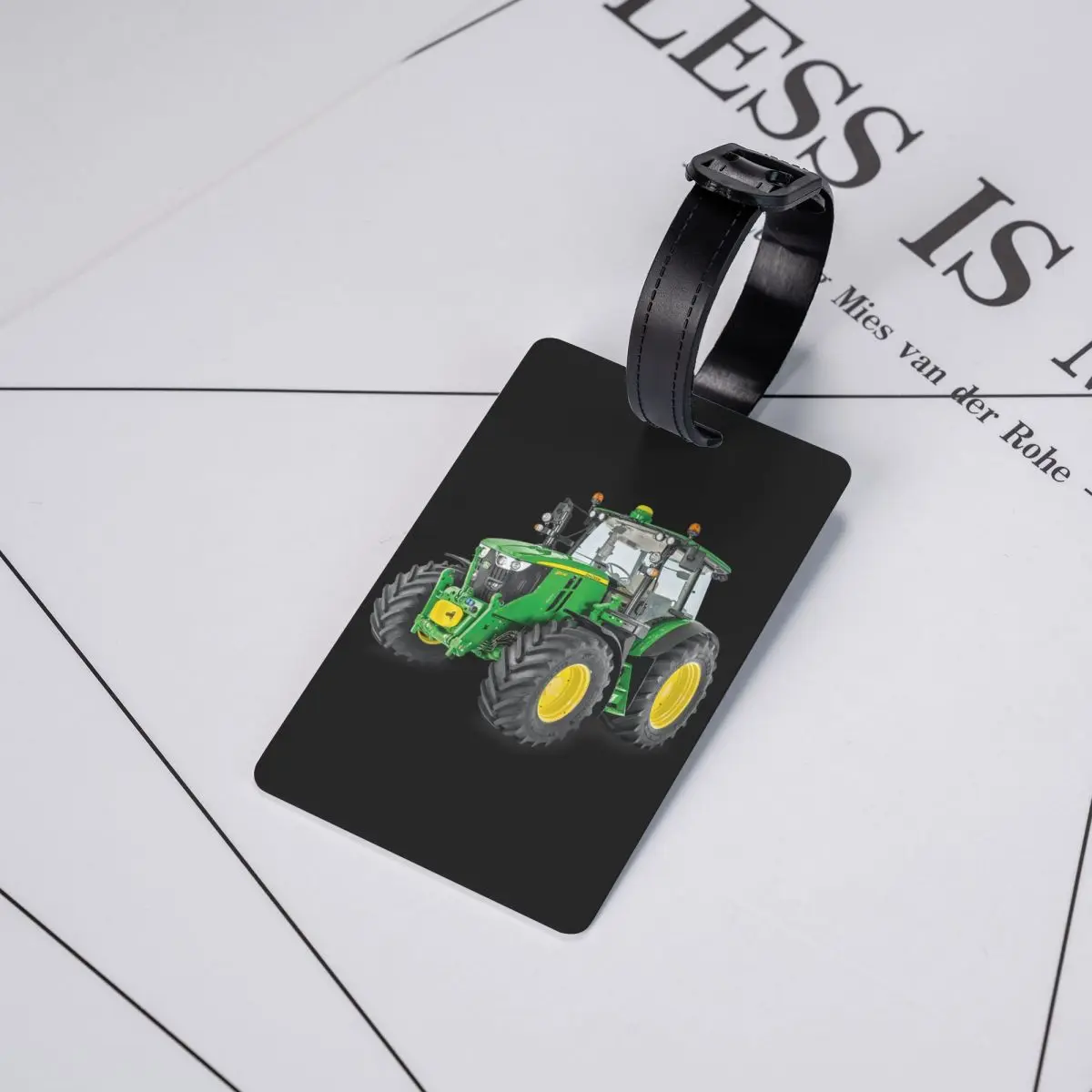 Tractor Luggage Tag for Travel Suitcase Privacy Cover Name ID Card