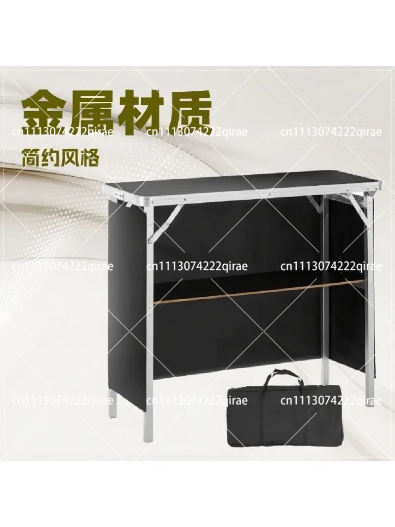 Folding Portable Bar Table for Indoor Outdoor Party Picnic Exhibition Booth
