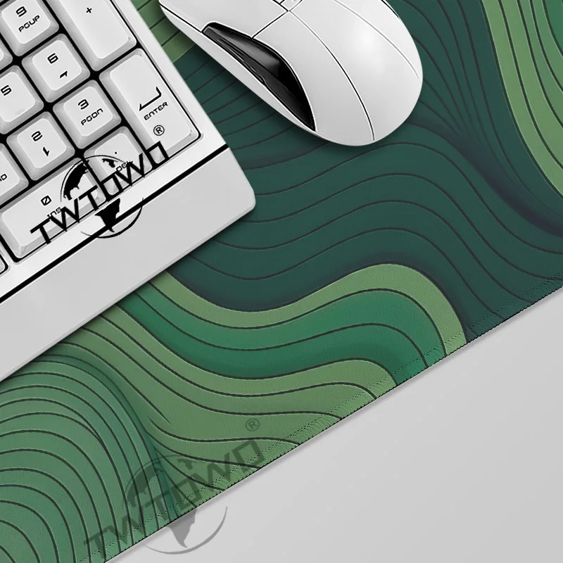 Mouse Pad Gamer Green Abstract printon demand HD Home Custom Mousepad XXL Playmat MousePads Soft Office Laptop Desktop Mouse Pad