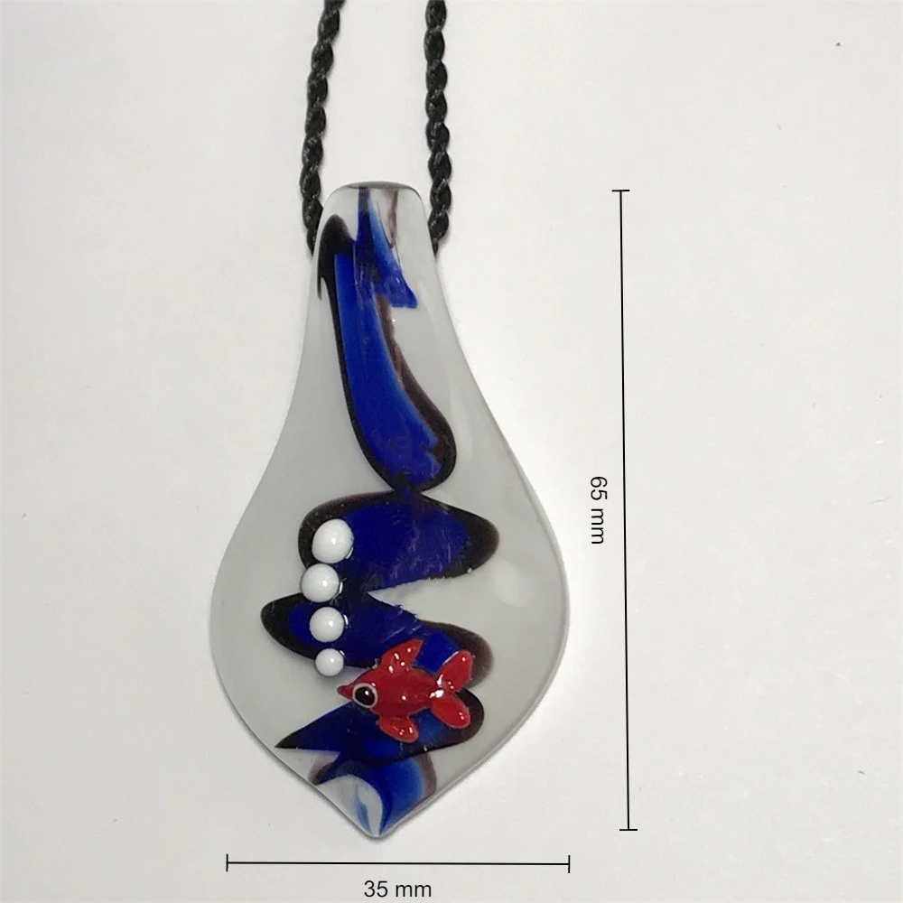 Multiple Style Unusual Shape Handmade Murano Glass Animal Pendant Necklace For Women\'s Sweater Chain Wedding Jewelry Party Gifts