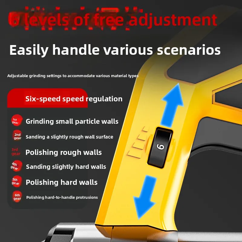 Wall planer scraper wall skin artifact rough planer grinding wall putty dust-free concrete cement floor electric grinder