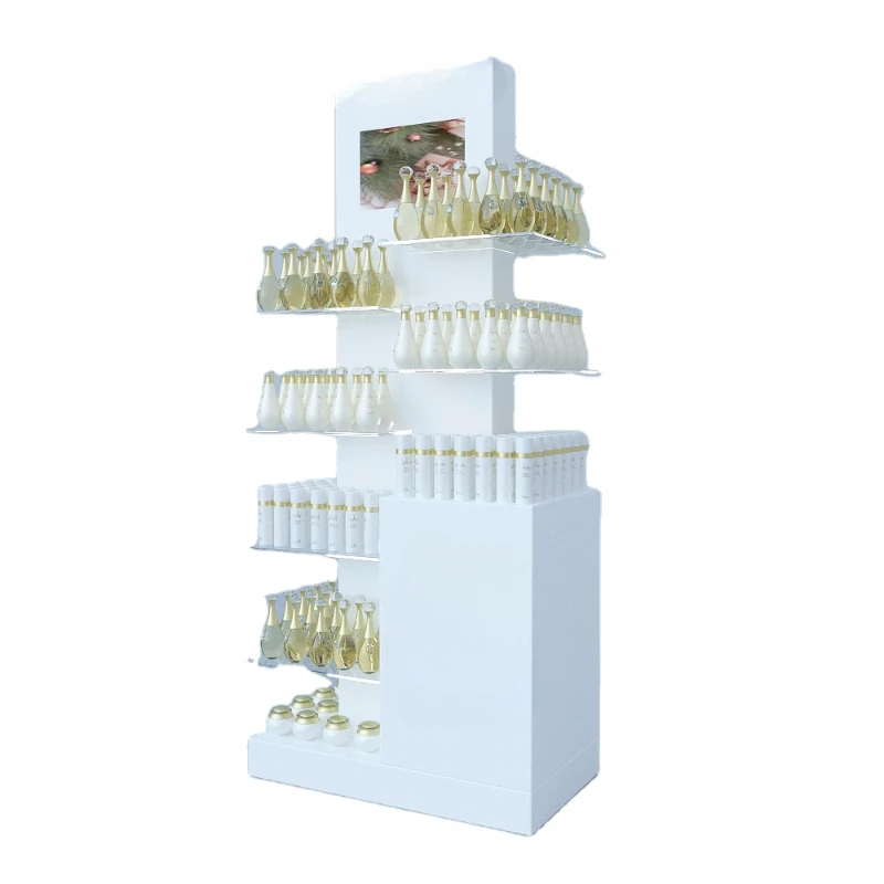 Shop Design Small Perfume Makeup Cosmetic Shelf Display Stand Rack For Store