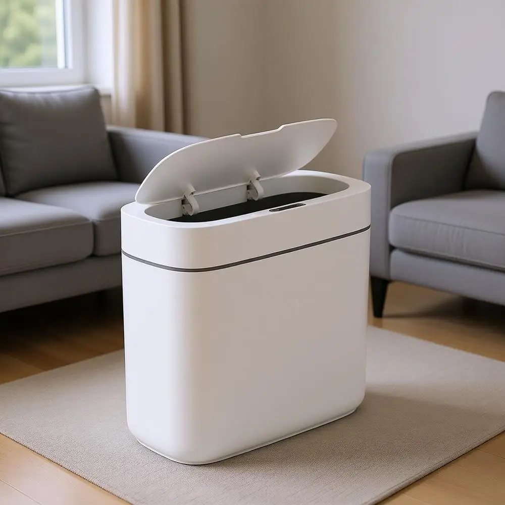

Automatic Motion Sensor Bathroom Trash Can, 3.5 Gallon Touchless Waste Basket for Kitchen, Bedroom, Office, Living Room, RV