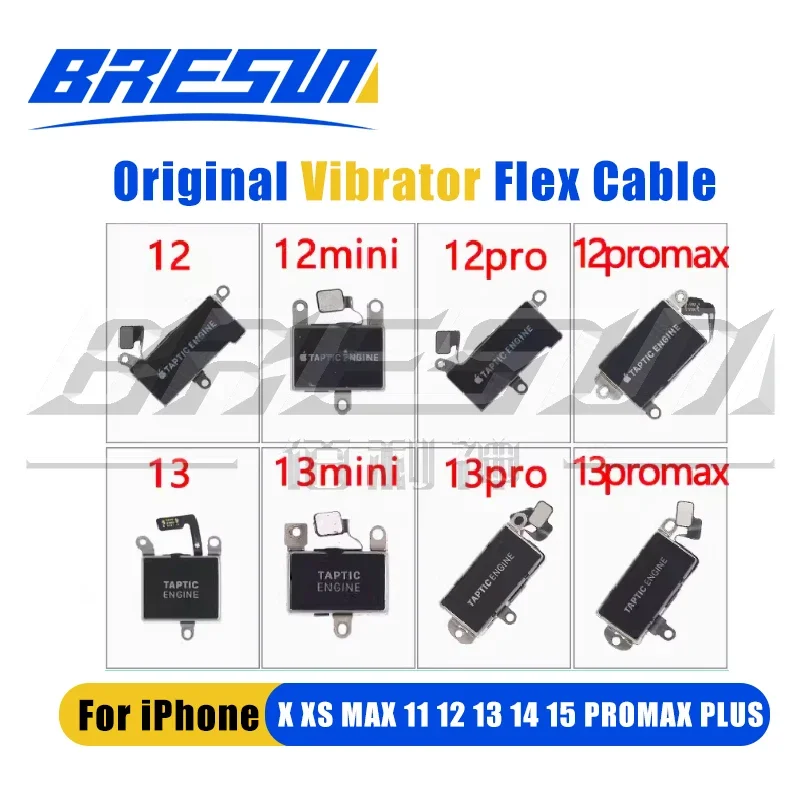 Vibrazione del telefono cellulare con motore a vibrazione da 10 pezzi per iPhone 13, 12, 11 Pro Max, X, XS, XR, XSM, modulo motore silenzioso, cavo flessibile,