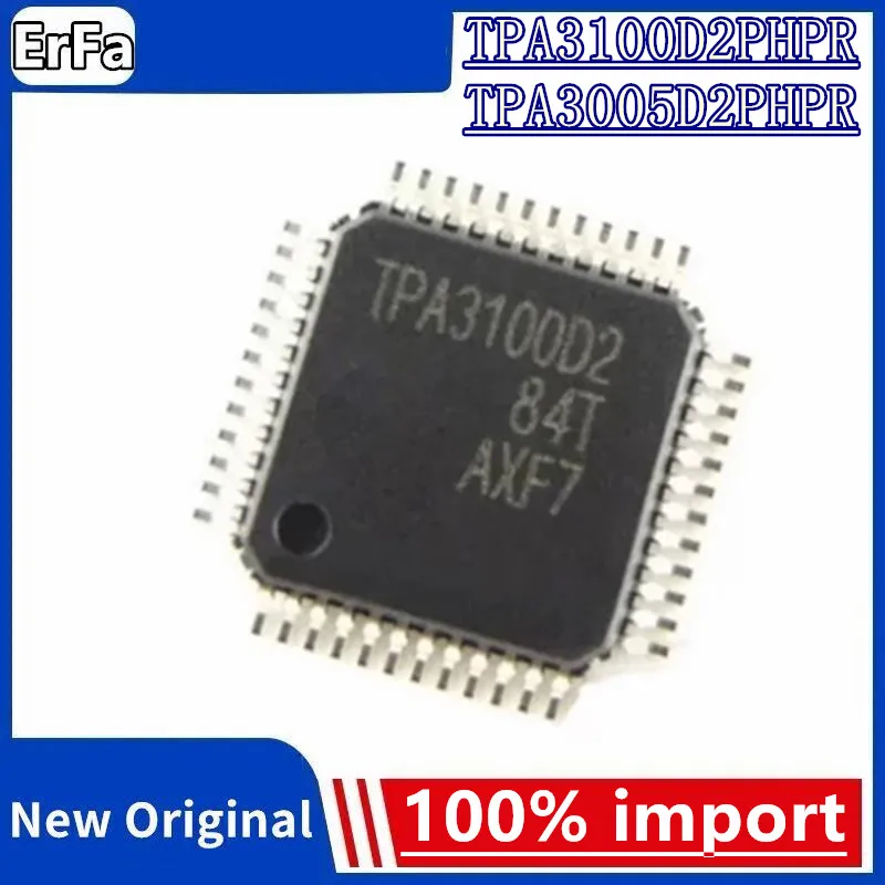 

5pcs 100% New TPA3100D2PHPR TPA3100D2 TPA3005D2PHPR TPA3005D2 TQFP-48