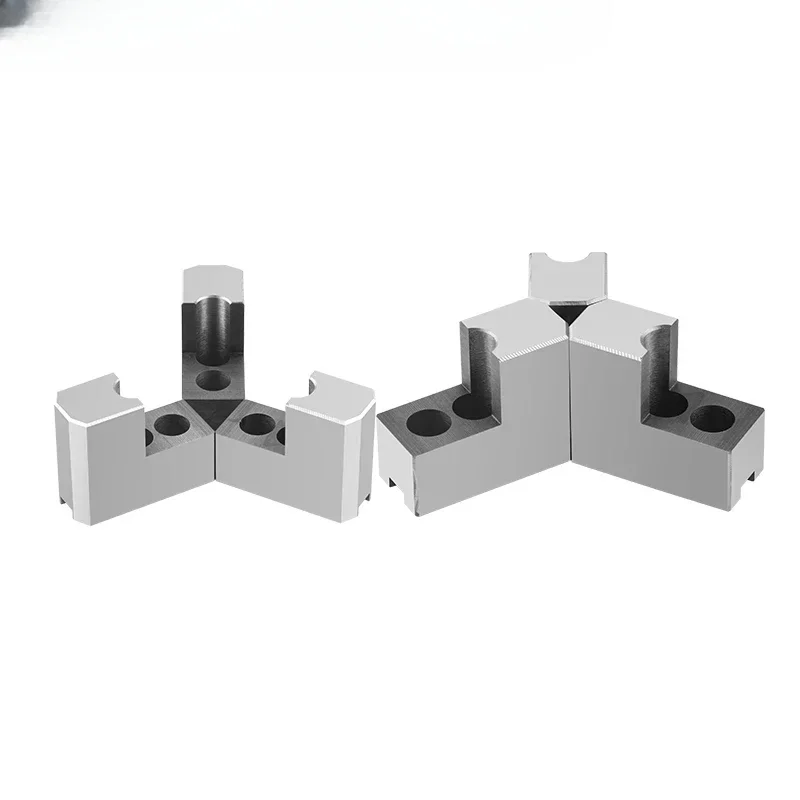 

Hydraulic chuck L-shaped 7-shaped raised soft claw 5 6 8 10 inch hydraulic raw claw inner support outer circle wrapped claw
