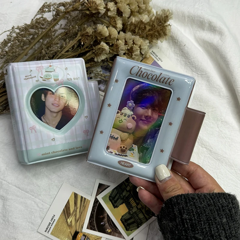 40 PP Cartoon Cartoon zbiera fotokartka Album w stylu woreczka za 2,5x3,5 Cal poręczny Instax etykieta z imieniem Album K-gwiazda popu z przyciskiem