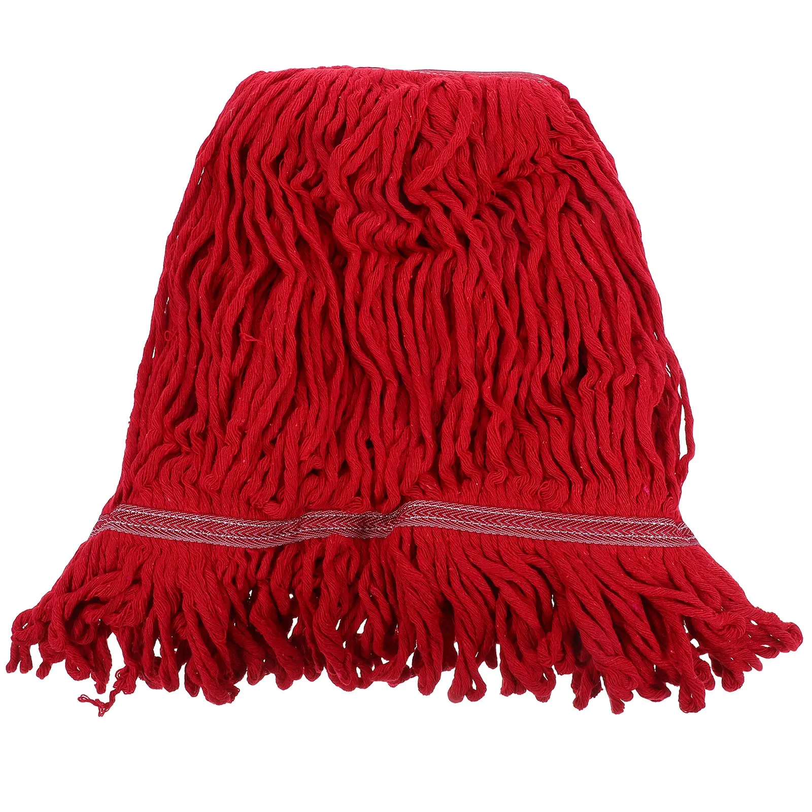 2Pcs Cotton String Mop Head Replacement Heavy Duty Absorbent Washable Detachable Mop Refill for Wet Cleaning Kitchens Bathrooms