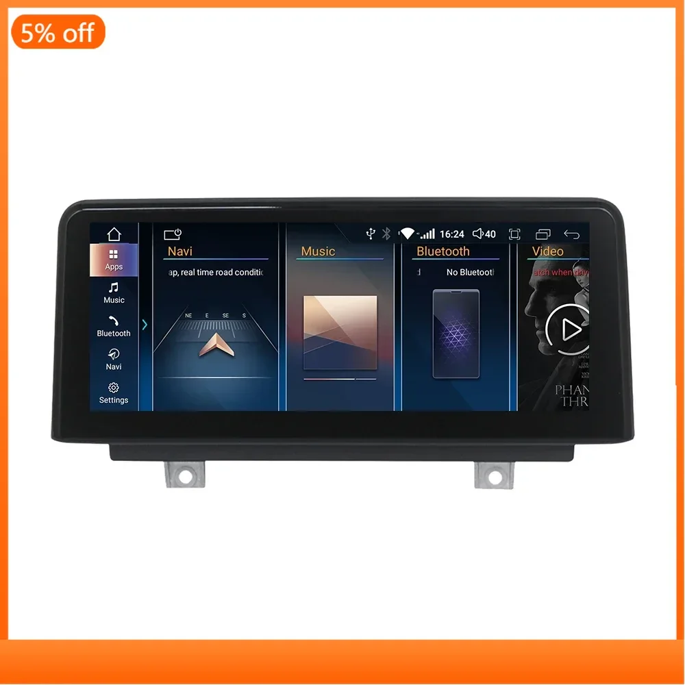 New Android 14 Wireless Carplay Screen For 1 Series F20 F21 Car Radio 2012-2016 NBT Multimedia Player GPS Stereo