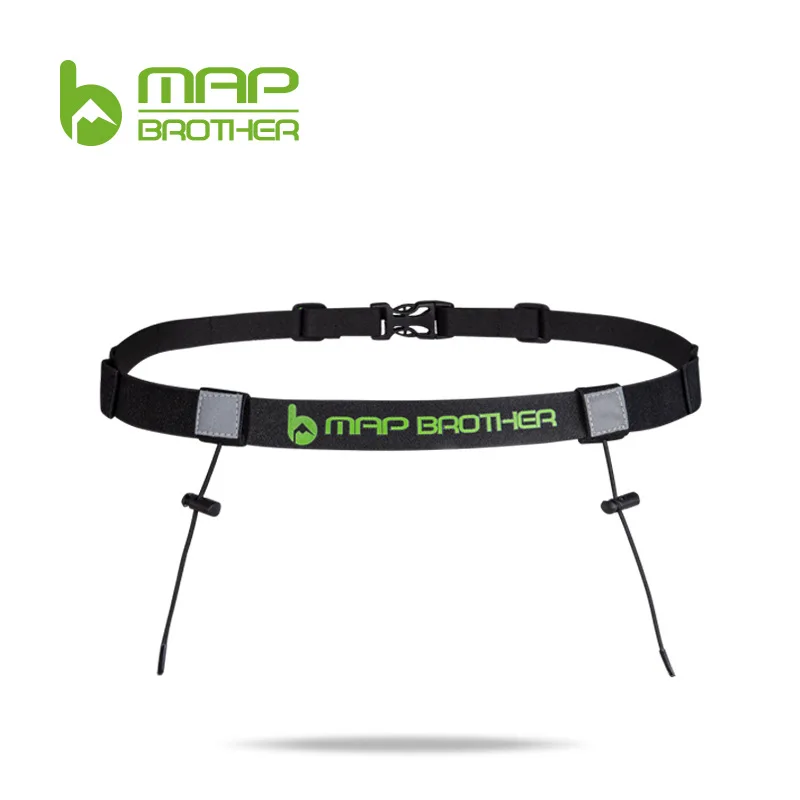 MAP BROTHER M3020 Unisex Triathlon Marathon Race Number Belt With Gel Holder Running Belt Cloth Belt Motor Running Outdoor Sport