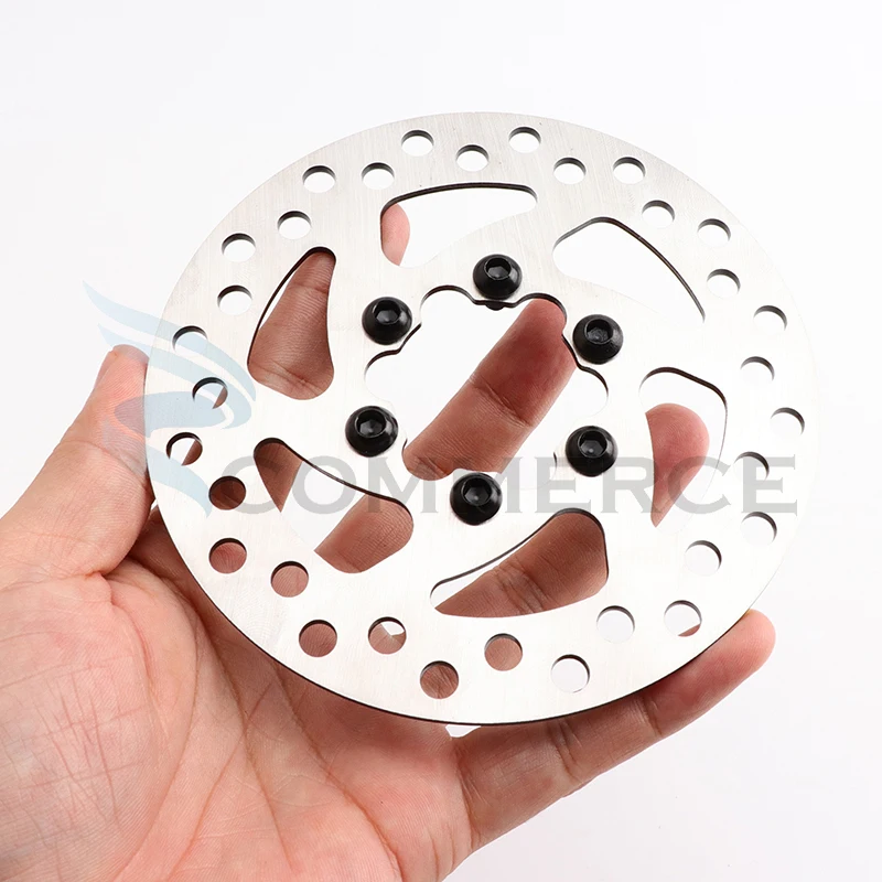 6 holes 120mm MTB Bike Disc Brake Rotor Stainless Steel 120 Disk With 6 Bolts For Scooter Mountain Road Bicycle Accessories