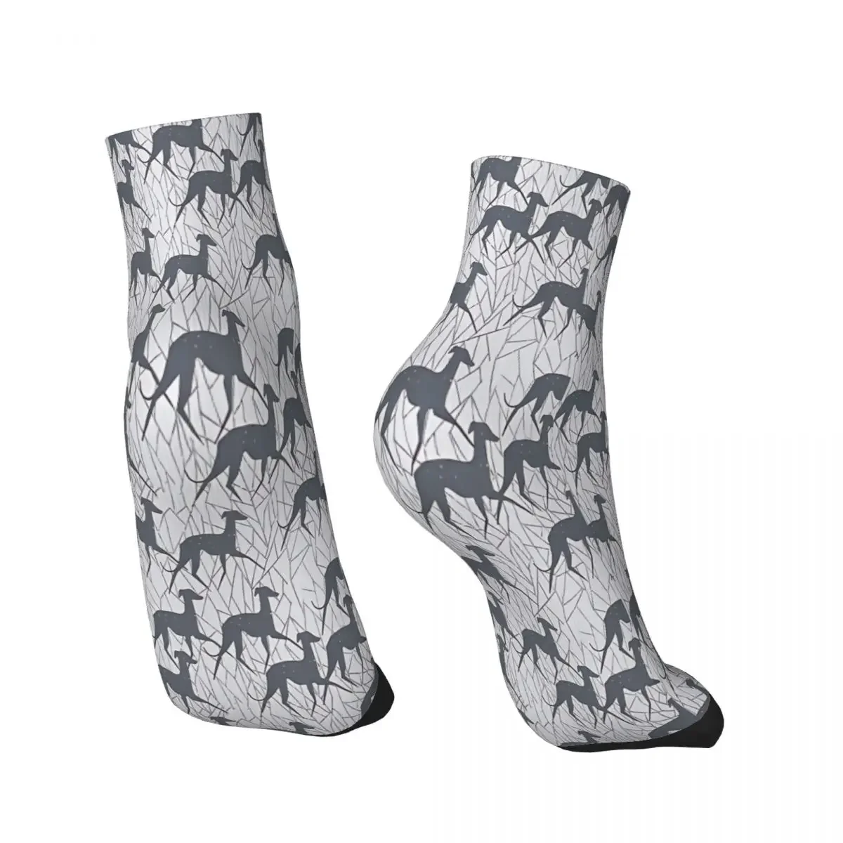 Grey Geryhound Greyhounds Dog Ankle Socks Male Mens Women Spring Stockings Harajuku