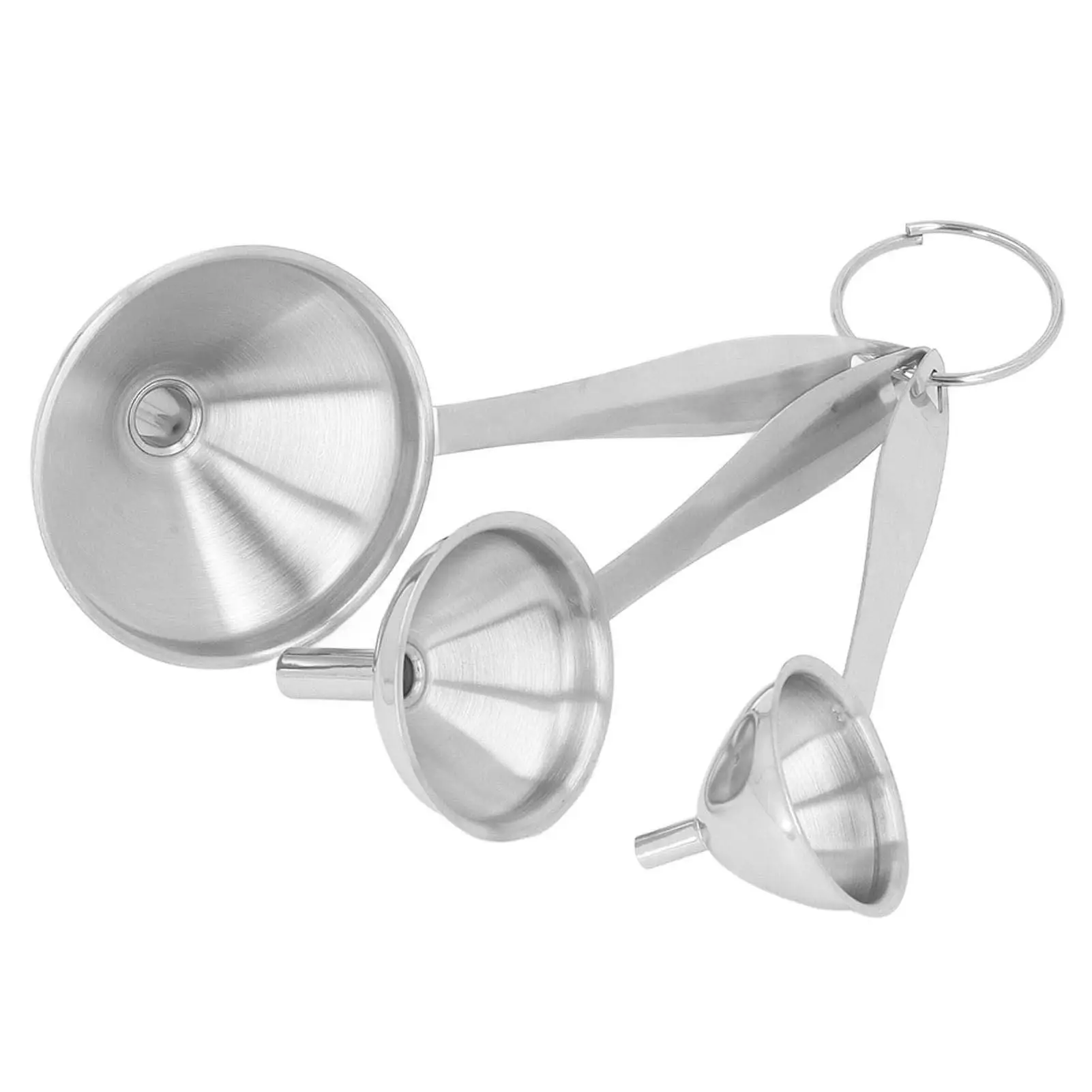 

Stainless Steel Mini Funnel Set for Essential Oils Liquid Transfer Multifunctional Kitchen Tool
