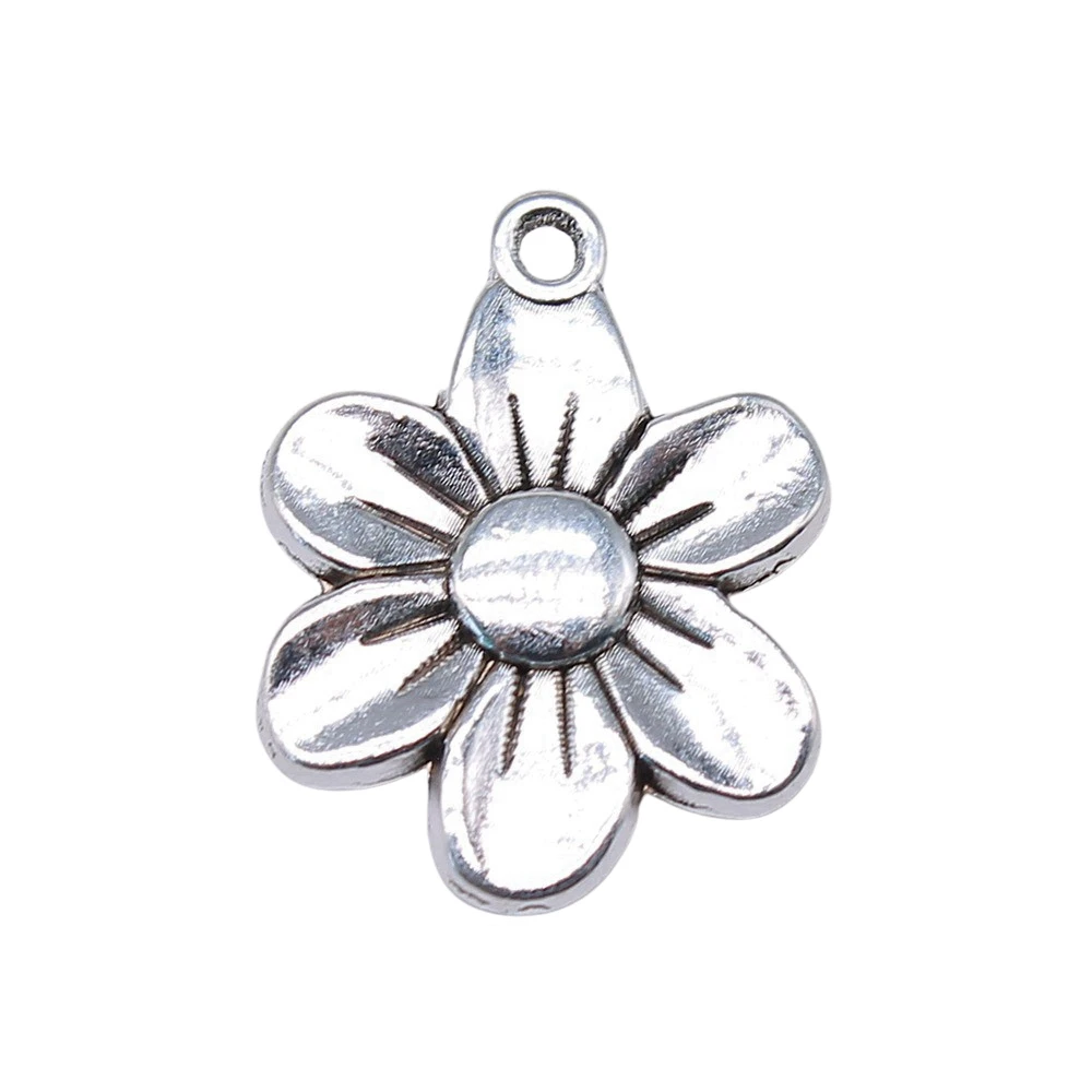 Accessories For Women Flower Charms Jewelry For Woman 21x17mm 10pcs