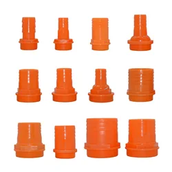 1.2 1.5 2 2.5 3 Inch Thread Plastic Hose Barb Connector 25/26/32/37/48/62/74/86mm Hose Fittings Garden Irrigation Pipe Coupler