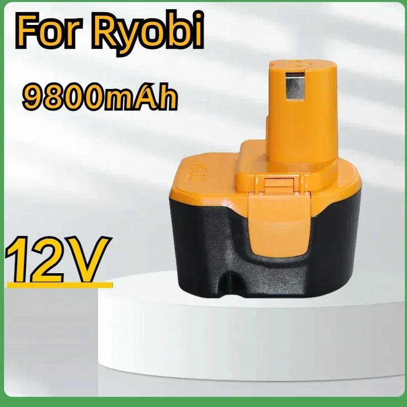 For Ryobi 12V 9800mAh Ni-MH Battery Compatible B-8286,BPT1025,RY-1204,BID-1229,HP1201MK2,1400652B,CTH1201 Rechargeable Batteries