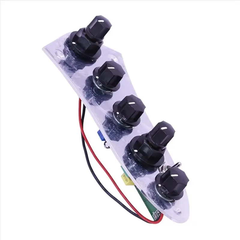 AA90-For 4/5 String Bass Guitar Parts With Electric Bass Pickup 5 Jazz JB Wired Control Plate For Bass Loaded view 6