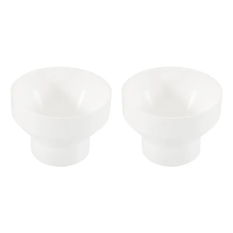 

6 To 4 Inch Duct Reducer Increaser ABS Air Duct Adapter Duct Fan Or Dryer Vent Adapter HAVC Pipe Connector 2 Pcs White Plastic-[