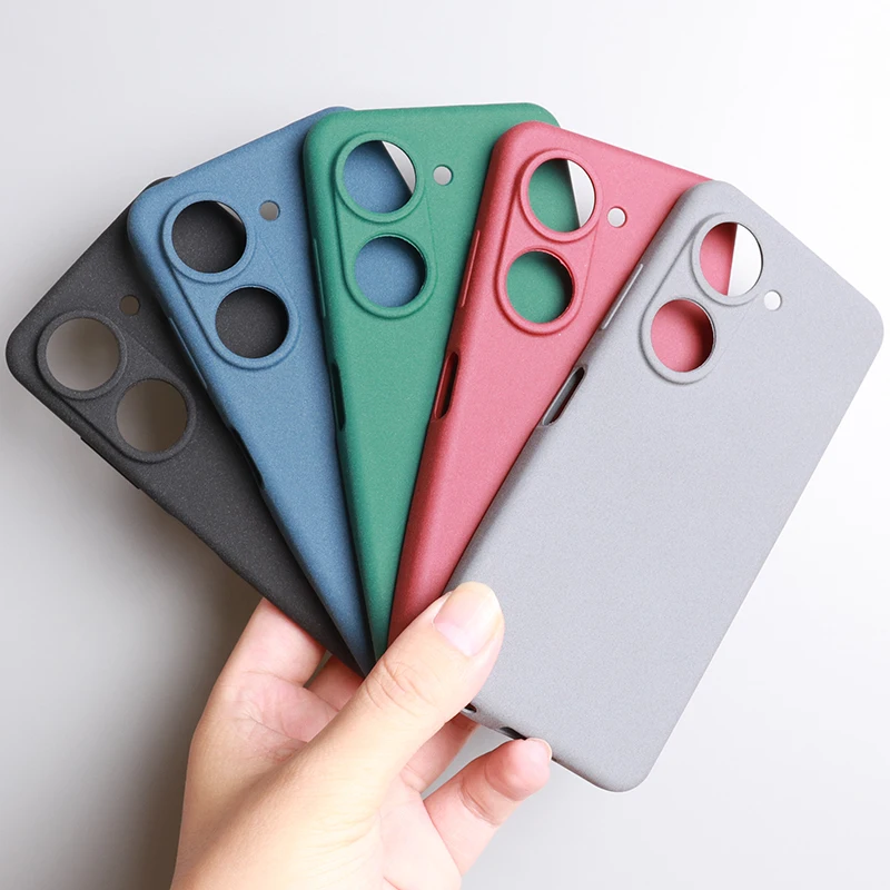 Para asus zenfone 10 caso arenito macio tpu caso de telefone para asus zenfone 9z ultra-fino fosco silicone lente proteção capa traseira